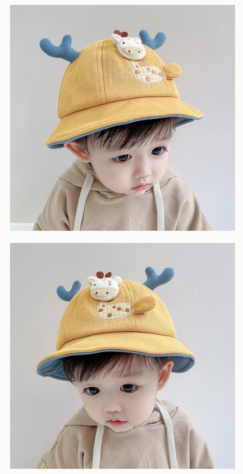 Baby Hat Spring and Autumn Summer Korean Style Children Cute Super Cute Bucket Hat Maruko