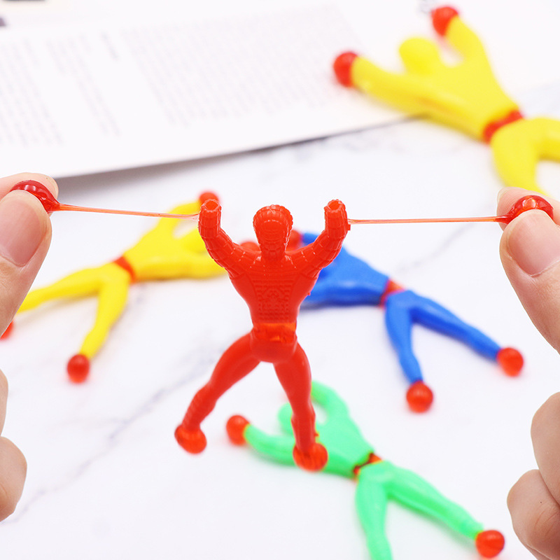 Wall Climbing Man Sticky Spider-Man Wall Climbing Superman Wall Climbing Man 2 Yuan Shop Traditional Toy Wall Climbing Spider Man