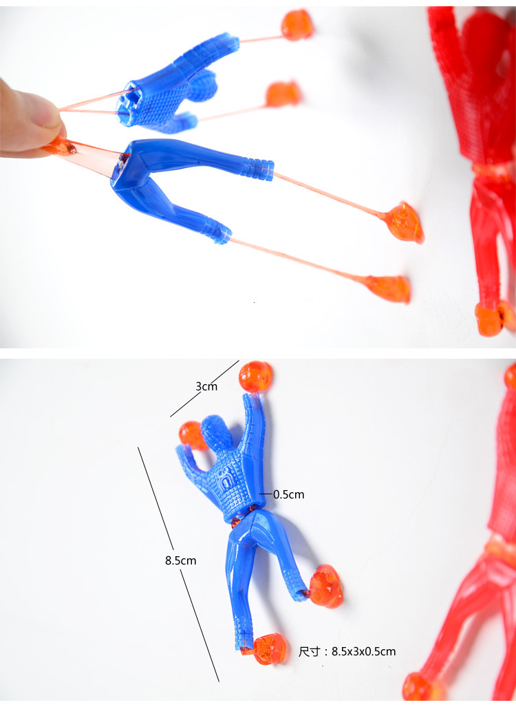 Wall Climbing Man Sticky Spider-Man Wall Climbing Superman Wall Climbing Man 2 Yuan Shop Traditional Toy Wall Climbing Spider Man