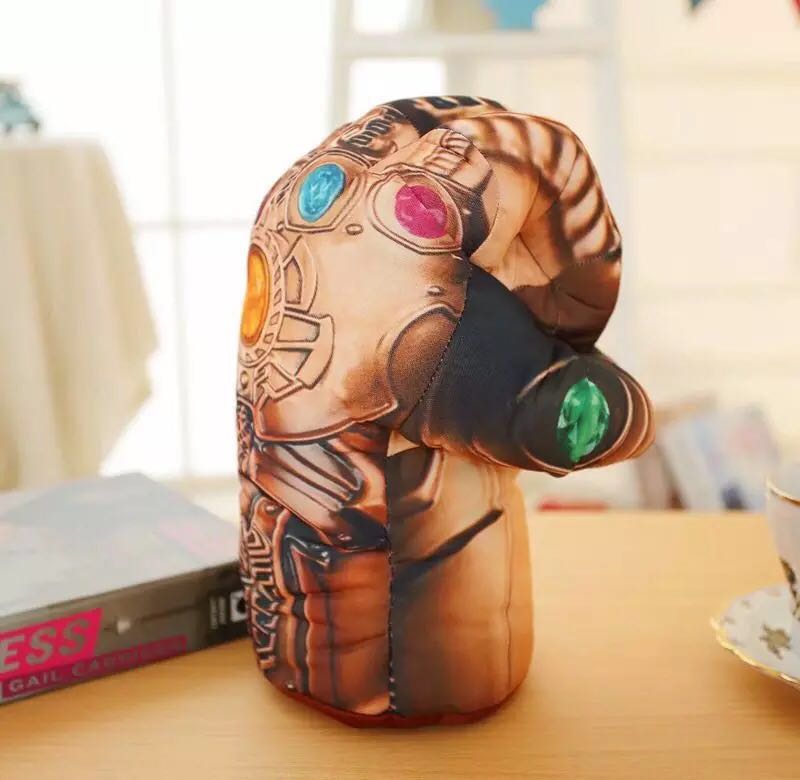 Avengers movie spider-man iron man hulk stone kills infinity boxing glove plush toy