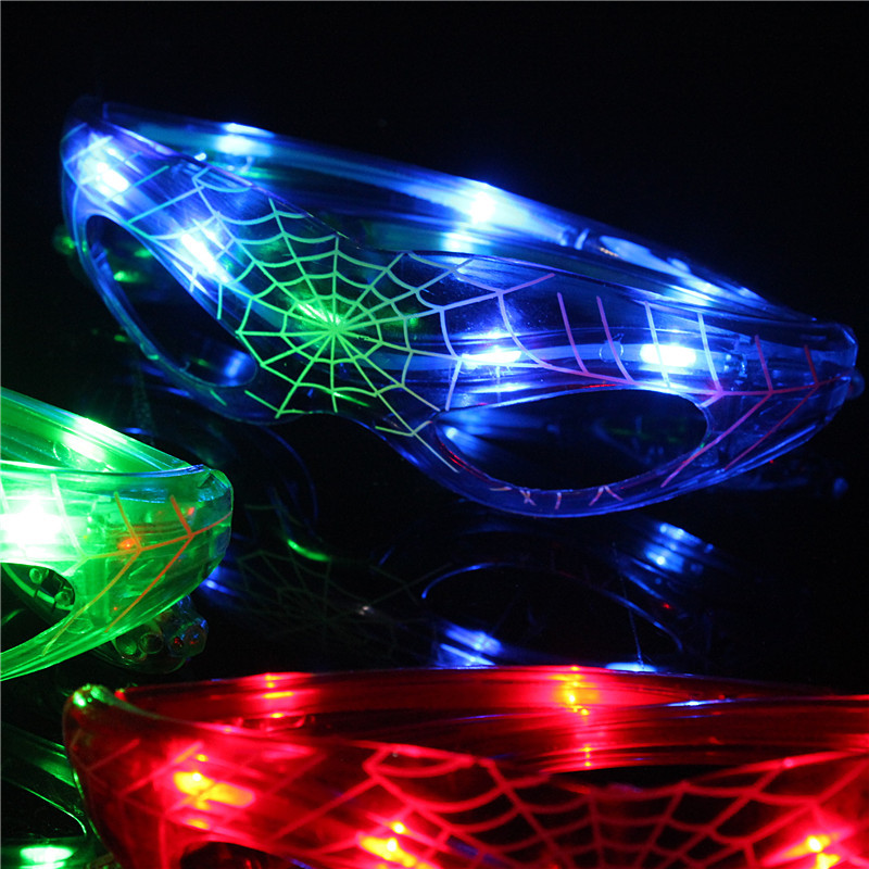 Factory Direct Sales Spiderman Glowing Glasses Wholesale Flash Glasses Holiday Party Prom Led Spider-Man Toy Factory Direct Sales Spiderman Glowing Glasses Wholesale Flash Glasses Holiday Party Prom Led Spider-Man Toy