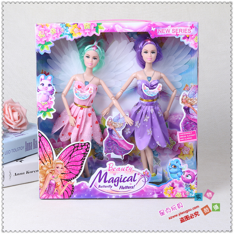 Flower fairy barbie dolls 12 joint girl children toy doll.