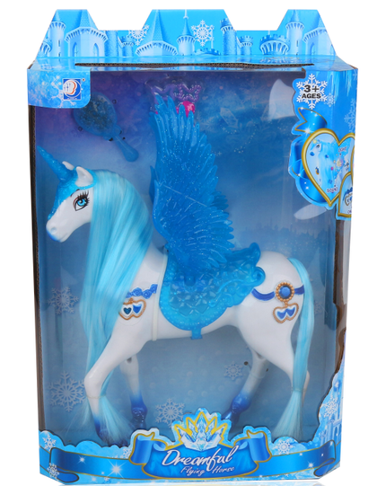 Electric Horse Tail Strop Music Light Girl Toy Play House Toy Pegasus Barbie