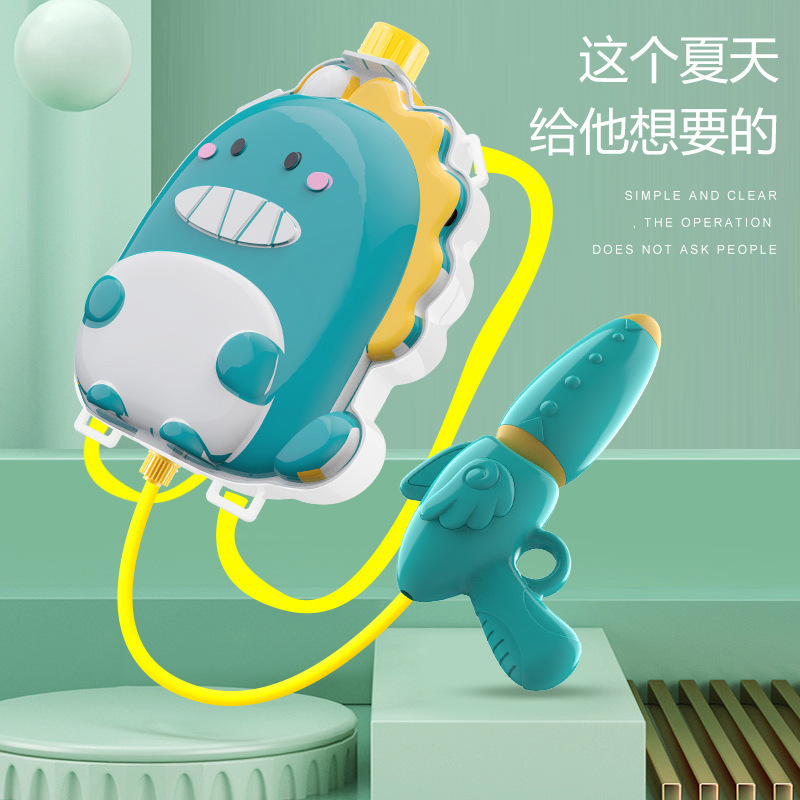Children&#039;s Backpack Water Gun Toy Pullout Beach Water Playing Children&#039;s Day Gift Water Pistols Night Market Stall Whole