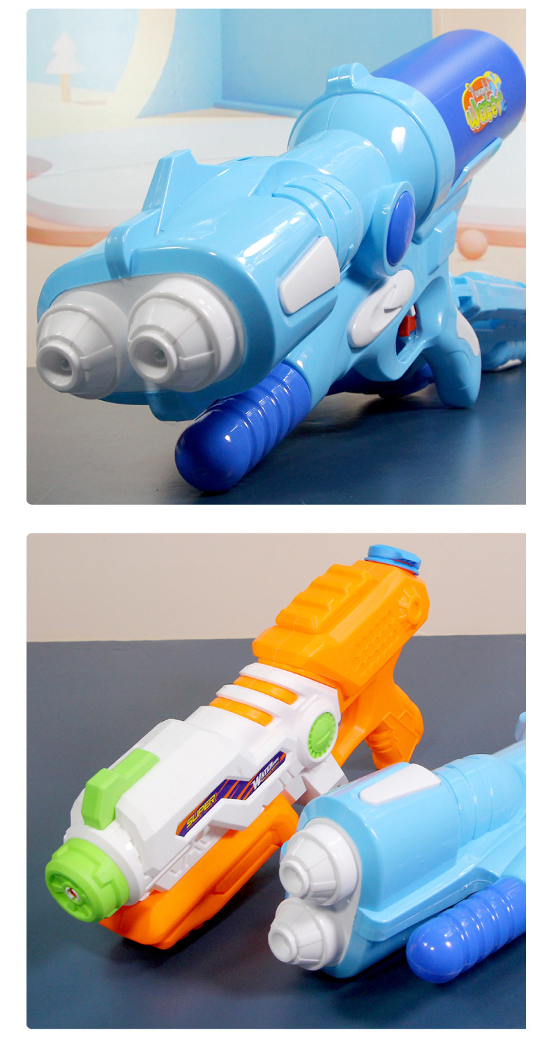 Children's Water Gun Toy Pull-out Boy Outdoor Water Beach Drifting Water Fight Large Bell Rocket Belt Water Gun
