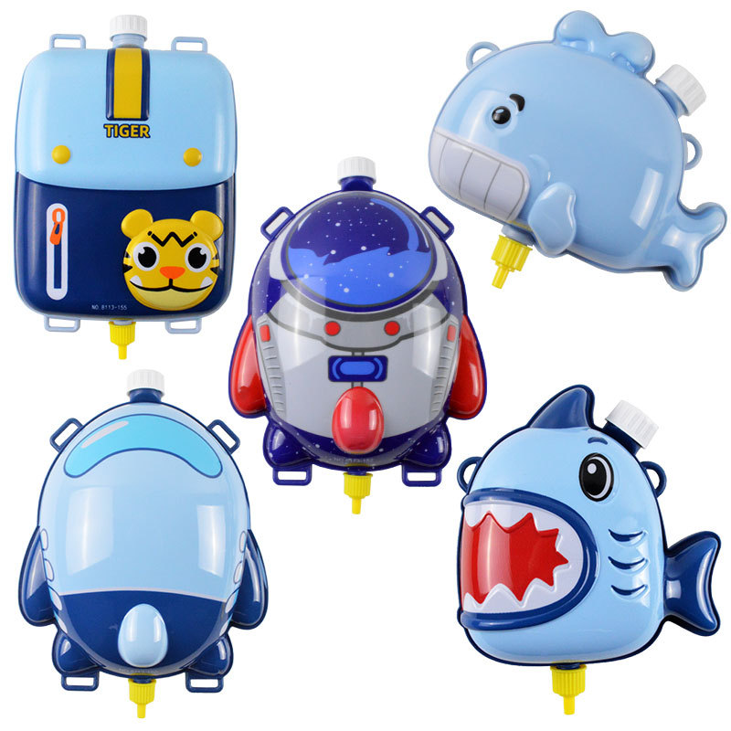 Large-Capacity Backpack Water Gun Toy Boy Outdoor Drifting Water Toy Children Pull-out Water Gun