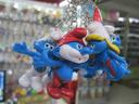 Authentic cheap wholesale Keychain Smurmurfs cartoon the Smurfs animated Smurf jewelry manufacturers
