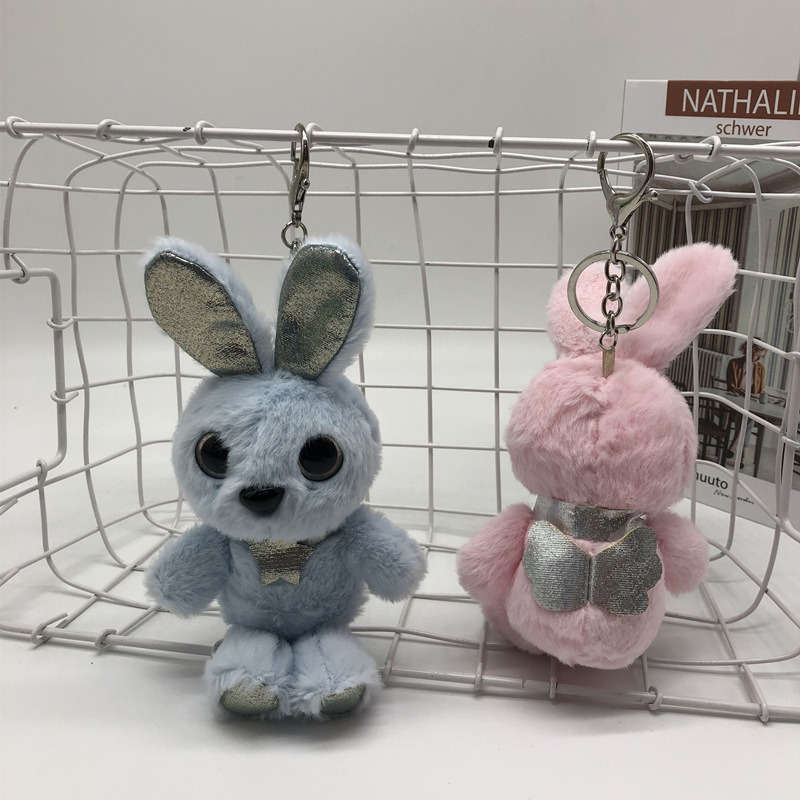Cute Angel Elf Rabbit Plush Toy Key Chain Bunny Pendant Pendant Ornaments for Couple Smurfs Cute Angel Elf Rabbit Plush Toy Key Chain Bunny Pendant Pendant Ornaments for Couple Smurfs