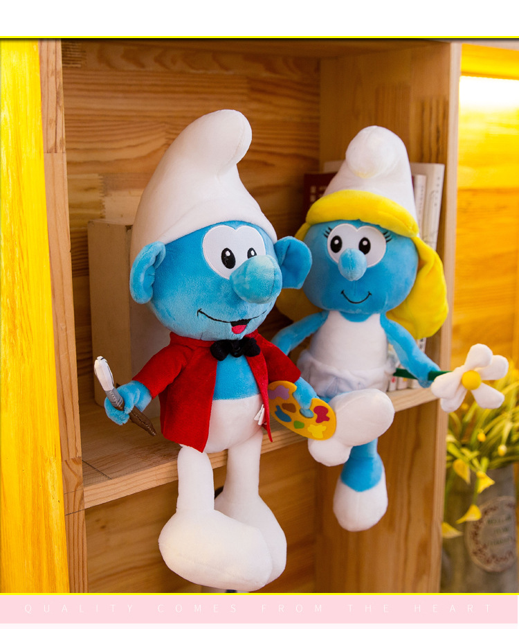 New Blue Elf Plush Toy Crane Machines Baby Doll Children's Birthday Gifts Smurfs New Blue Elf Plush Toy Crane Machines Baby Doll Children's Birthday Gifts Smurfs