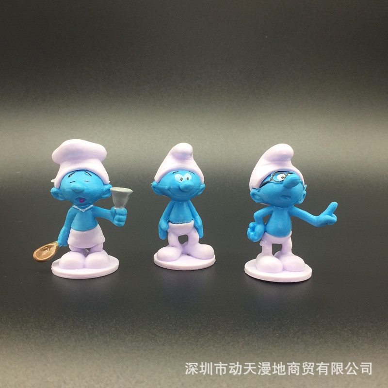 Blue Elf Hand-Made 12 Les Schtroumfs Blue Dad Blue Sister Wizard Azcat Ornaments Smurfs Blue Elf Hand-Made 12 Les Schtroumfs Blue Dad Blue Sister Wizard Azcat Ornaments Smurfs