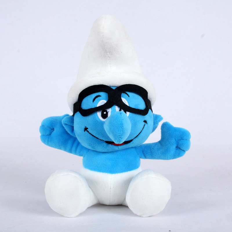 In Stock Wholesale Cartoon Cute Elf Plush Wedding Tossing Doll 8-Inch Smurfs