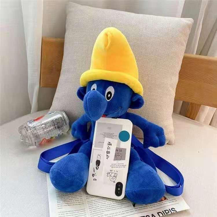 Cartoon Blue Elf Plush Toy Prize Claw Doll Children&#039;s Shoulder Smurfs