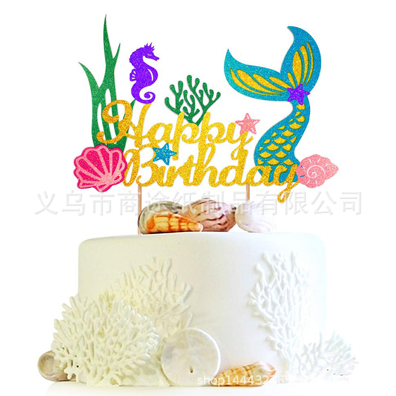 Original Copyright Creative Happy New Year round Hot Air Balloon Cake Plug-in Happy Birthday Balloon Party Decoration