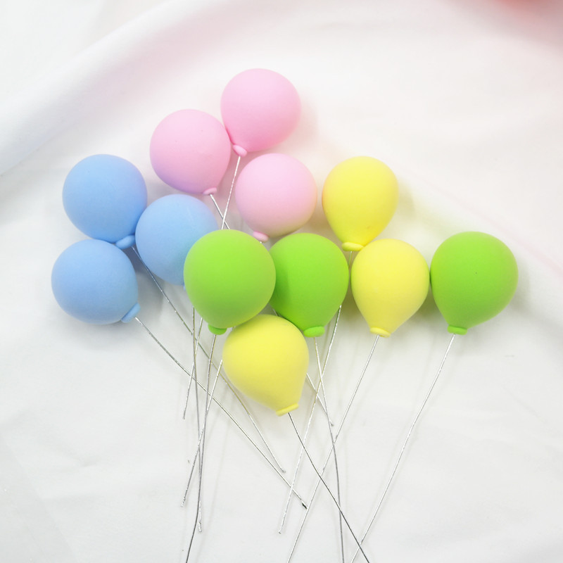 Polymer Clay Balloon Cake Decoration Macaron Hot Air Balloon Baking Party Dessert Hot Air Balloon