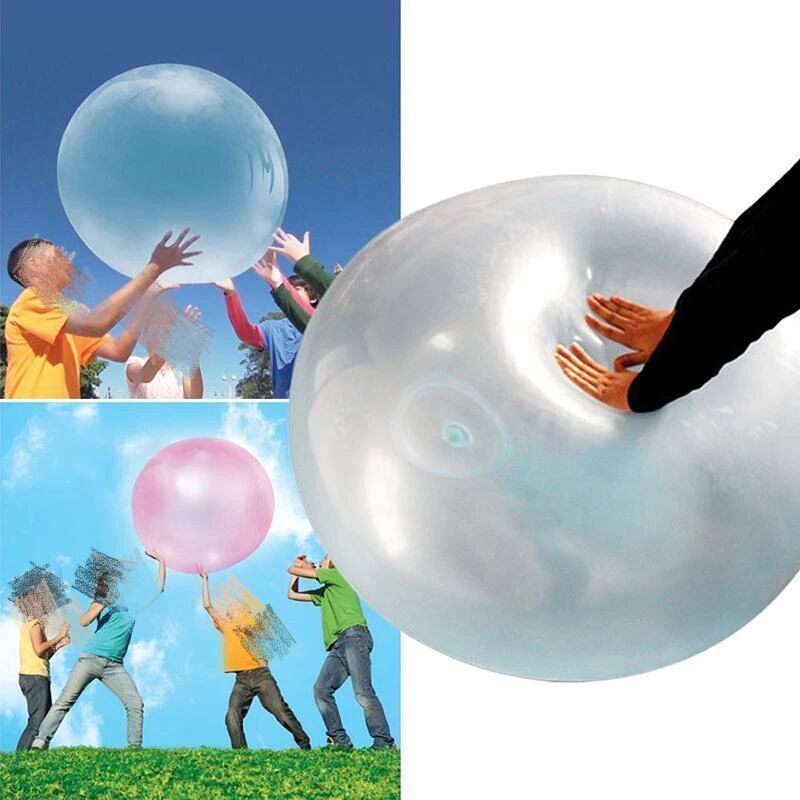 Cross-Border Hot Selling TPR Inflatable Bubble Ball Soft Glue Large Light Elastic Air Balloon Children&#039;s Super Large Inflatable Ball Toys