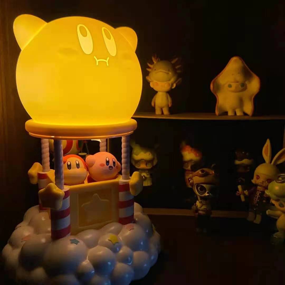 Spot Kirby Night Light Hot Air Balloon Modeling Light Girl Heart Cartoon Creative Silicone Small Night Lamp Female Gift