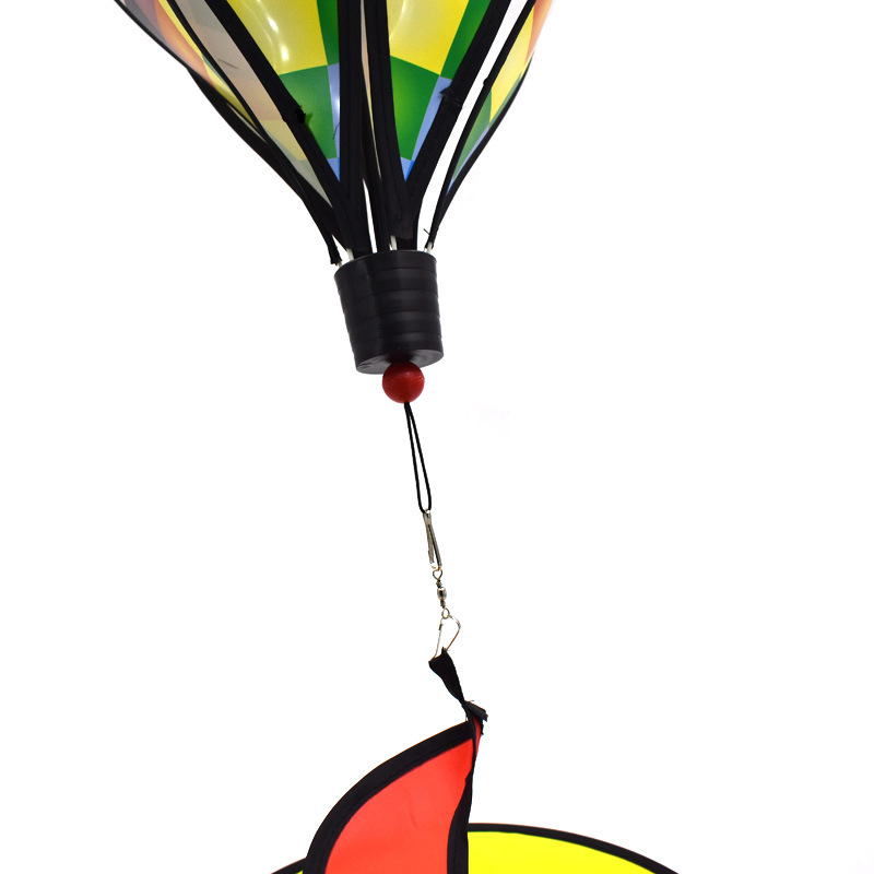 Outdoor Hanging Rainbow Hot Air Balloon Rotating Wind Bar Park Scenic Spot Windmill Festival Kindergarten Decorations Arrangement Hanging Decoration Outdoor Hanging Rainbow Hot Air Balloon Rotating Wind Bar Park Scenic Spot Windmill Festival Kindergarten Decorations Arrangement Hanging Decoration