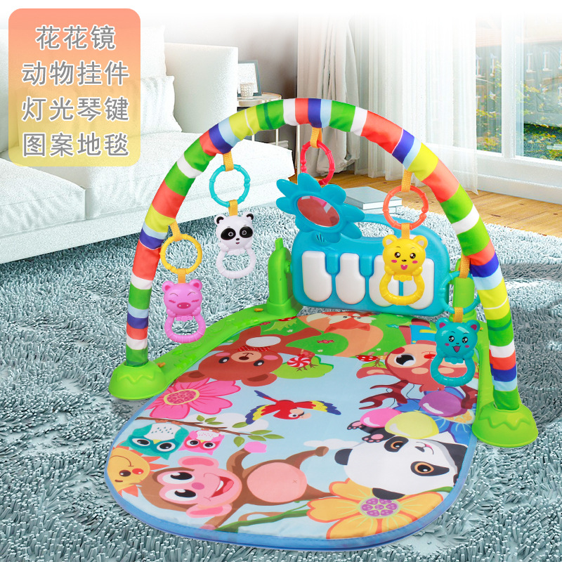 Cross-border baby pedal toy 0-1 baby fitness Frame Music game blanket pedal piano early education story machine