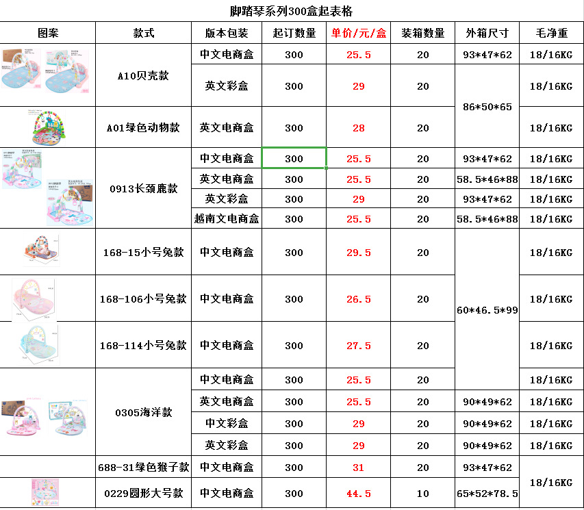 Cross-border baby pedal toy 0-1 baby fitness Frame Music game blanket pedal piano early education story machine