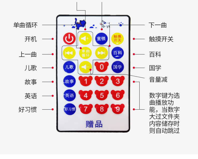 Children's Bluetooth Rechargeable Download Rabbit Story Machine Baby Education Story Machine