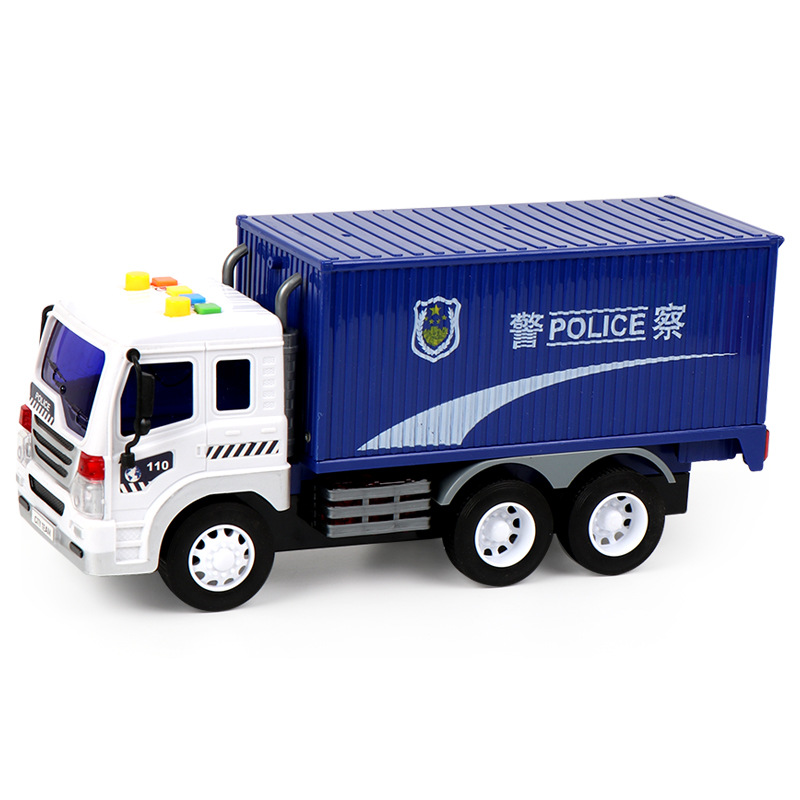 Large Light Music Inertia Toy Car Early Childhood Education Story Machine Garbage Classification Sanitation Car Model Toy