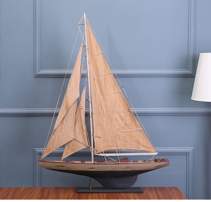 Log Handicraft Simulation Sloop American Sailboat Office Living Room Decoration Sailboat Decoration Wholesale Log Handicraft Simulation Sloop American Sailboat Office Living Room Decoration Sailboat Decoration Wholesale