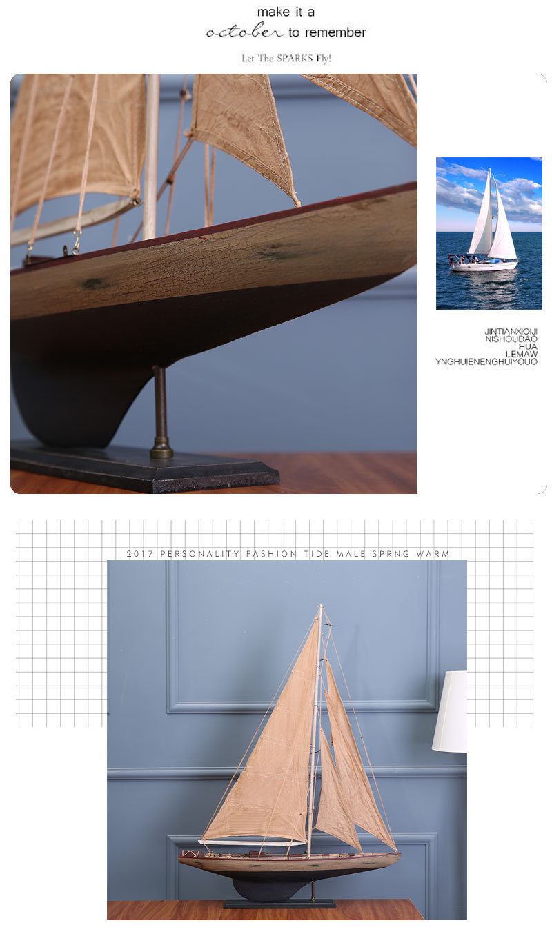Log Handicraft Simulation Sloop American Sailboat Office Living Room Decoration Sailboat Decoration Wholesale Log Handicraft Simulation Sloop American Sailboat Office Living Room Decoration Sailboat Decoration Wholesale