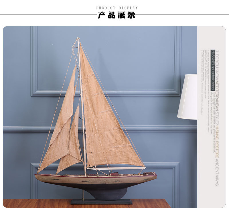 Log Handicraft Simulation Sloop American Sailboat Office Living Room Decoration Sailboat Decoration Wholesale Log Handicraft Simulation Sloop American Sailboat Office Living Room Decoration Sailboat Decoration Wholesale