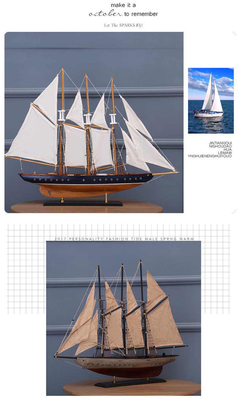 Crafts American Sailboat Office Decoration Ship Model New Simulation Painted Handmade Decorations Can Be Customized Wholesale Crafts American Sailboat Office Decoration Ship Model New Simulation Painted Handmade Decorations Can Be Customized Wholesale
