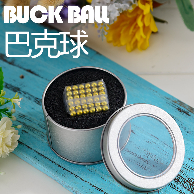 PCs Decompression Magnetic Ball Bucky Ball Rubik&#039;s Cube Silver Magnetic Rubik&#039;s Cube Adult Stress Relief Toys Buckyball