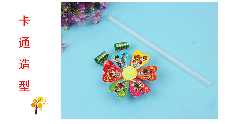 New Cartoon Windmill Blowing Dragon Whistle 33cm Blowing Dragon Whistle Cheering Props Stall Hot Sale Children's Toys Wholesale