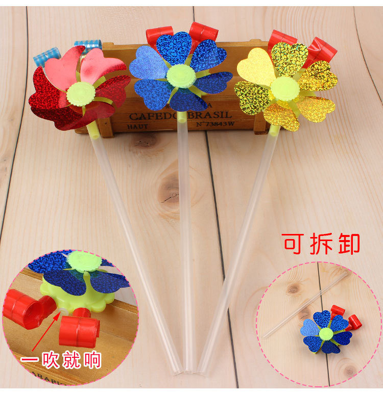 New Cartoon Windmill Blowing Dragon Whistle 33cm Blowing Dragon Whistle Cheering Props Stall Hot Sale Children's Toys Wholesale