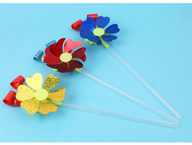 New Cartoon Windmill Blowing Dragon Whistle 33cm Blowing Dragon Whistle Cheering Props Stall Hot Sale Children's Toys Wholesale