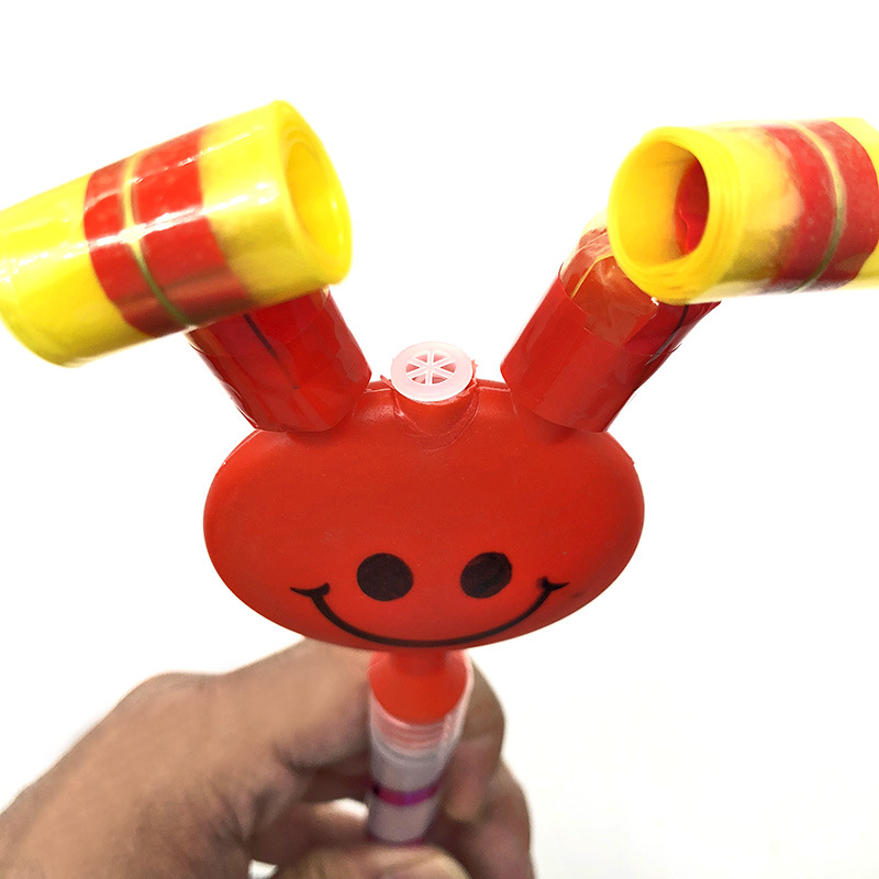 Large Smiling Face Blowing Dragon Whistle Blowing Children's Toy Clown Party Gathering Cheering Props Stall Wholesale