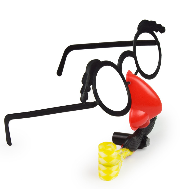Large Smiling Face Blowing Dragon Whistle Blowing Children's Toy Clown Party Gathering Cheering Props Stall Wholesale