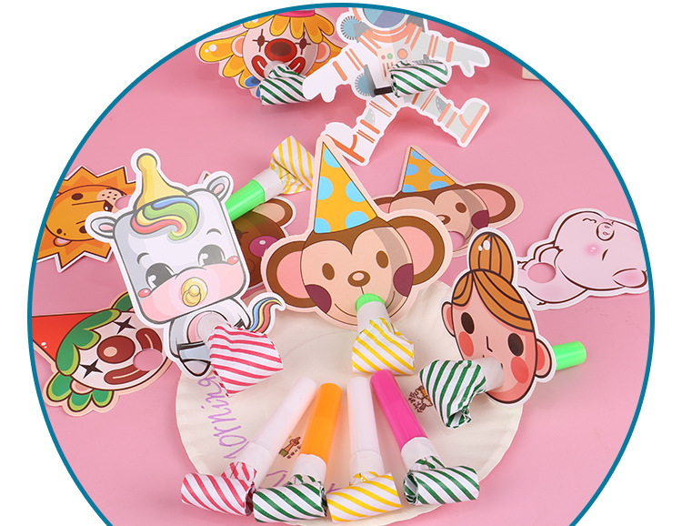Children's Birthday Party Supplies Props Cartoon Blowouts Fun Toy Clown Dragon Whistle Children's Birthday Party Supplies Props Cartoon Blowouts Fun Toy Clown Dragon Whistle