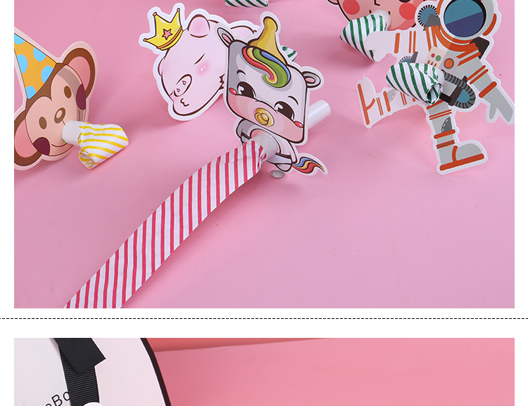 Children's Birthday Party Supplies Props Cartoon Blowouts Fun Toy Clown Dragon Whistle Children's Birthday Party Supplies Props Cartoon Blowouts Fun Toy Clown Dragon Whistle