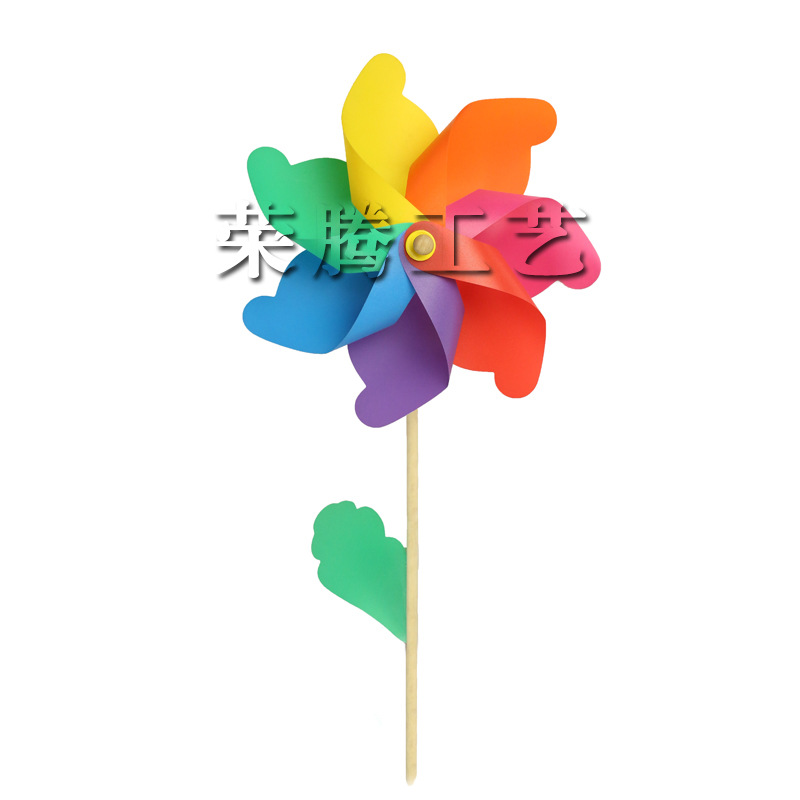 Children's Windmill Colorful Wooden Rod Windmill Toy Factory Wholesale Windmill DIY Outdoor Decorative Plastic Windmill Children's Windmill Colorful Wooden Rod Windmill Toy Factory Wholesale Windmill DIY Outdoor Decorative Plastic Windmill
