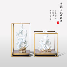 Crystal Animal  Crystal Crane Metal Ornaments Housewarming Gift Modern Living Room TV Entrance Cabinet Decorations