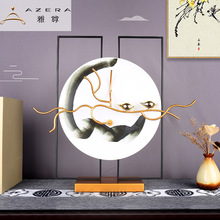 Crystal Animal  Crystal Crane Metal Ornaments Housewarming Gift Modern Living Room TV Entrance Cabinet Decorations