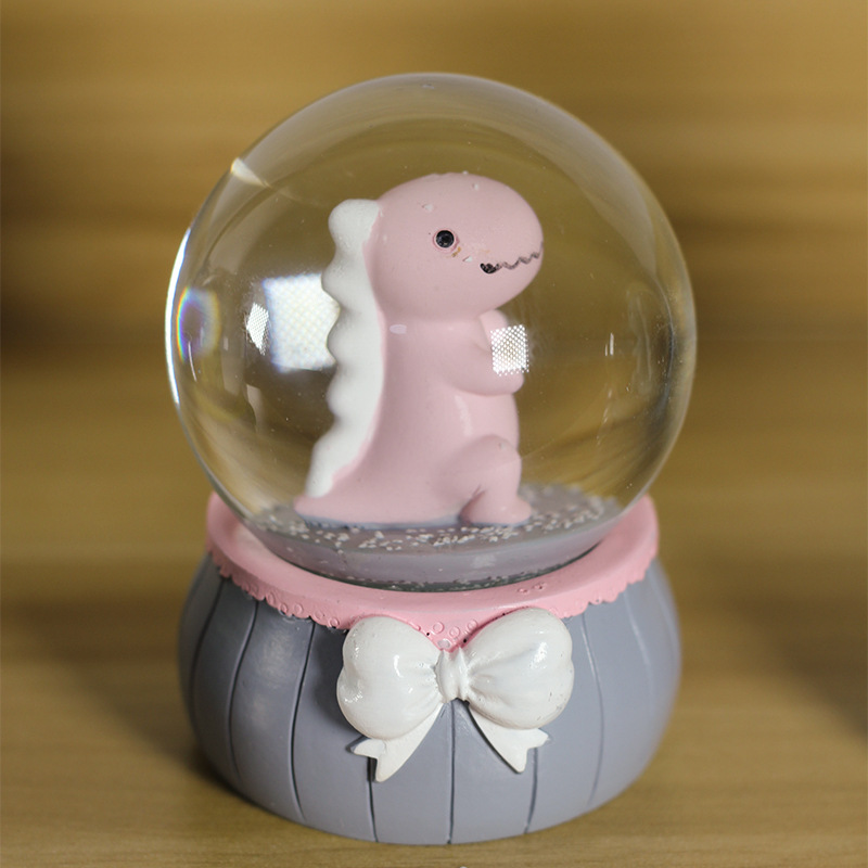 X Creative Resin Cartoon Little Dinosaur Crystal Ball Students'Crystal Animal X Creative Resin Cartoon Little Dinosaur Crystal Ball Students'Crystal Animal