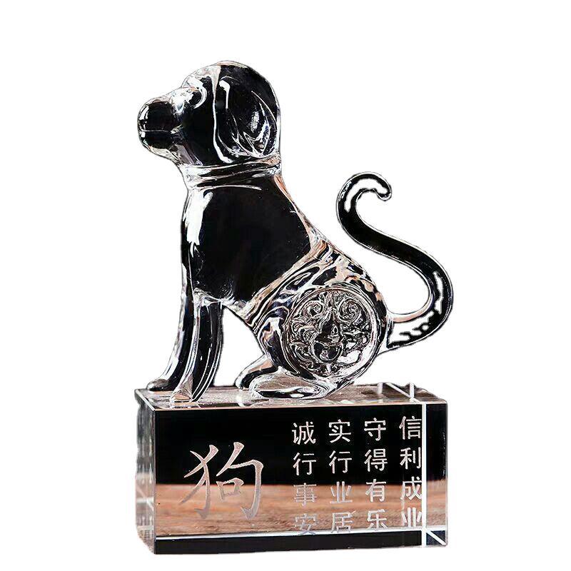 K9 Crystal Zodiac Model Decoration Office Decoration Creative Gift Crafts Crystal Animal