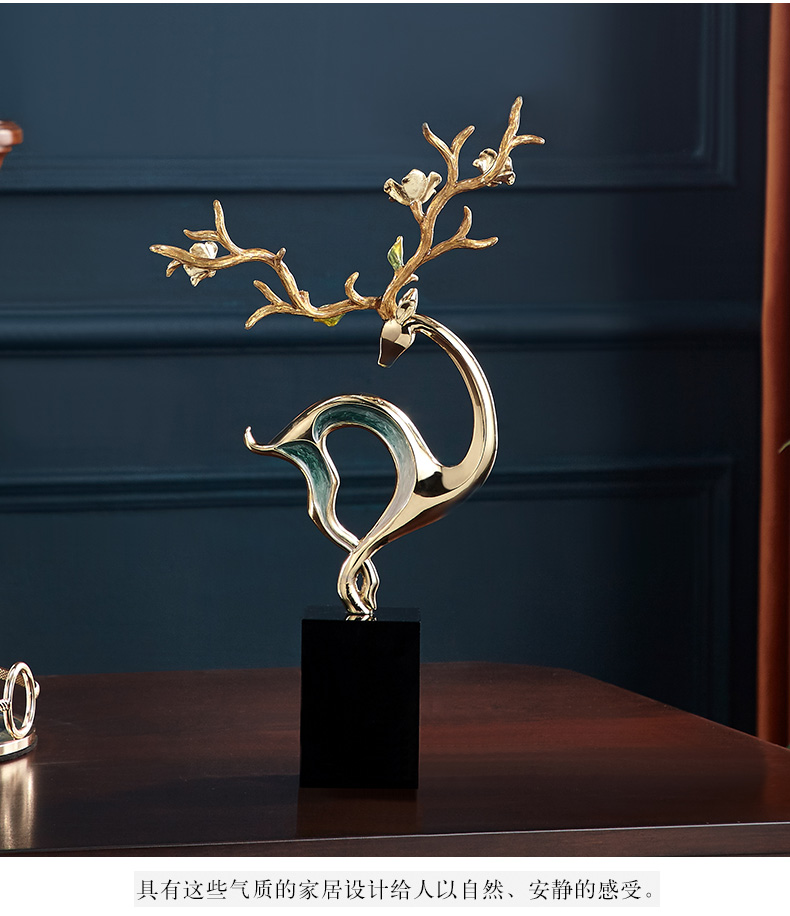 Light Luxury Enamel Sika Deer Decoration Crystal Desktop Creativity Living Room Home Decoration Crystal Animal Light Luxury Enamel Sika Deer Decoration Crystal Desktop Creativity Living Room Home Decoration Crystal Animal