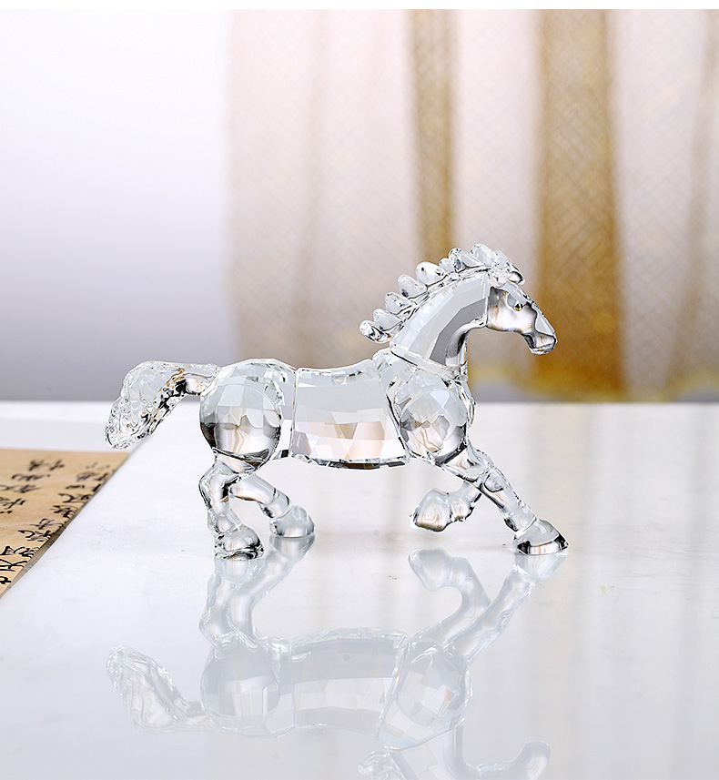 Crystal Horse Zodiac Crafts Decorations Decoration Female Crystal Animal Crystal Horse Zodiac Crafts Decorations Decoration Female Crystal Animal