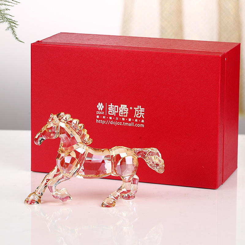 Crystal Horse Zodiac Crafts Decorations Decoration Female Crystal Animal