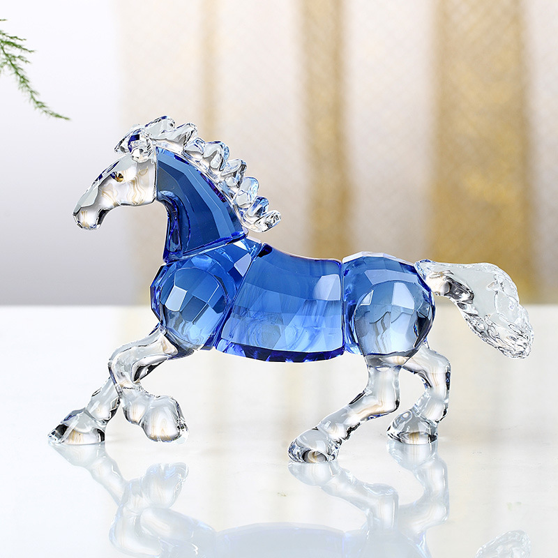 Crystal Horse Zodiac Crafts Decorations Decoration Female Crystal Animal