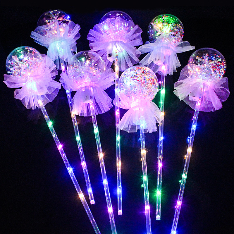New floor Shine Bobbleball magic Wand Flash Holding Bobbleball Fairy Stick Night Market Children&#039;s Toys