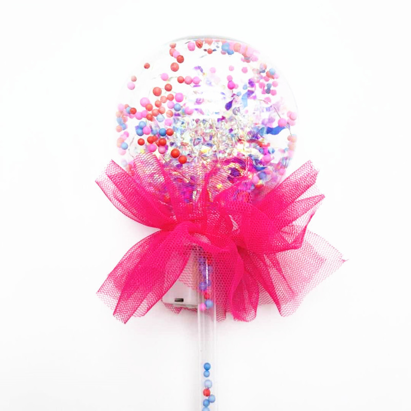 Best-Seller on Douyin Bounce Ball Starry Sky Stick Bounce Ball Magic Stick Magic Wand Luminous Fairy Wand