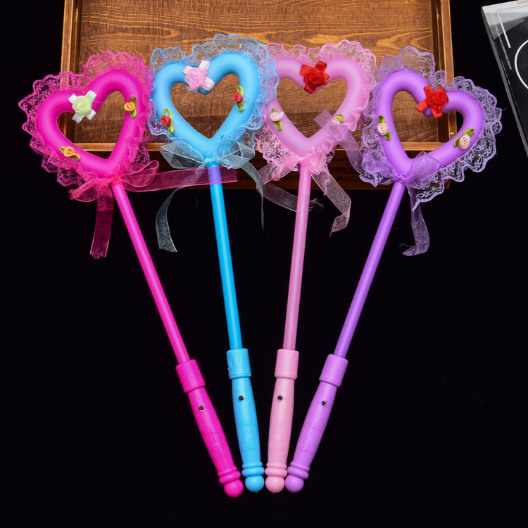 Factory Direct Sales Luminous Magic Wand Flash Fairy Wand Ball Performance Peach Heart Princess Stick Stall Luminous Toys Factory Direct Sales Luminous Magic Wand Flash Fairy Wand Ball Performance Peach Heart Princess Stick Stall Luminous Toys