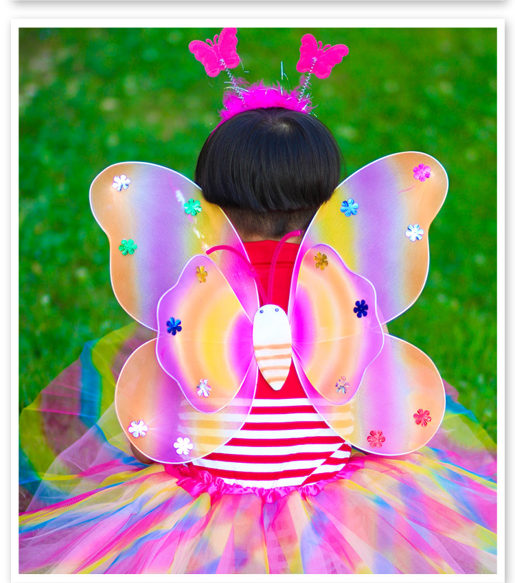 Butterfly Wings Children's Luminous FARCENT Props Princess Fairy Magic Fairy Wand Butterfly Wings Children's Luminous FARCENT Props Princess Fairy Magic Fairy Wand